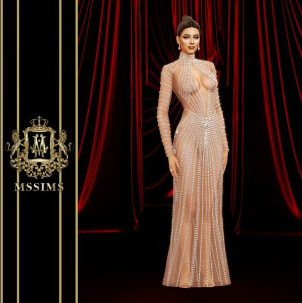 Riches Gown 6 sims 4 cc riches gown 3