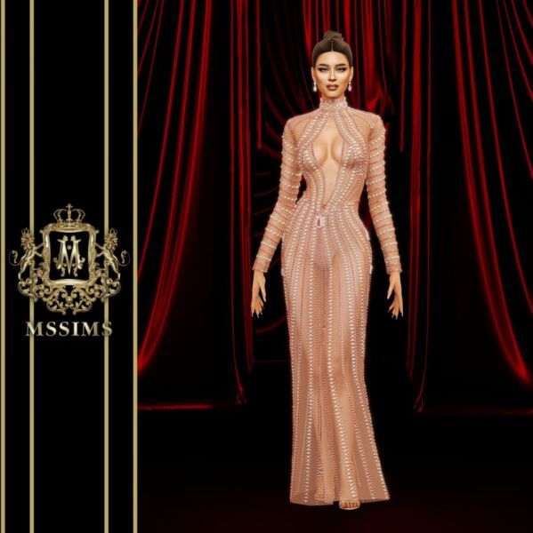 Riches Gown 5 sims 4 cc riches gown 5