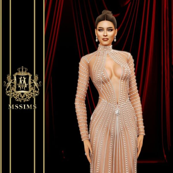 Riches Gown 2 sims 4 cc riches gown 6