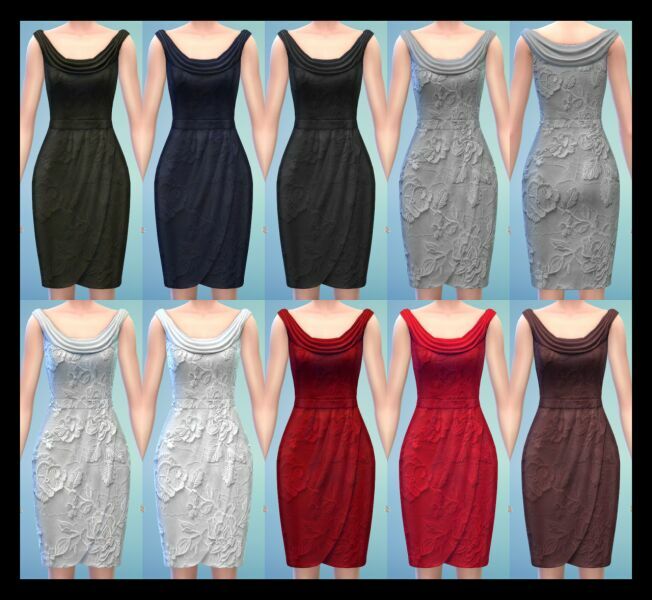 Bridesmaid Dress AF Teen-Elder - Base Game 1 Bridesmaid Dress AF Teen-Elder – Base Game Sims 4 CC