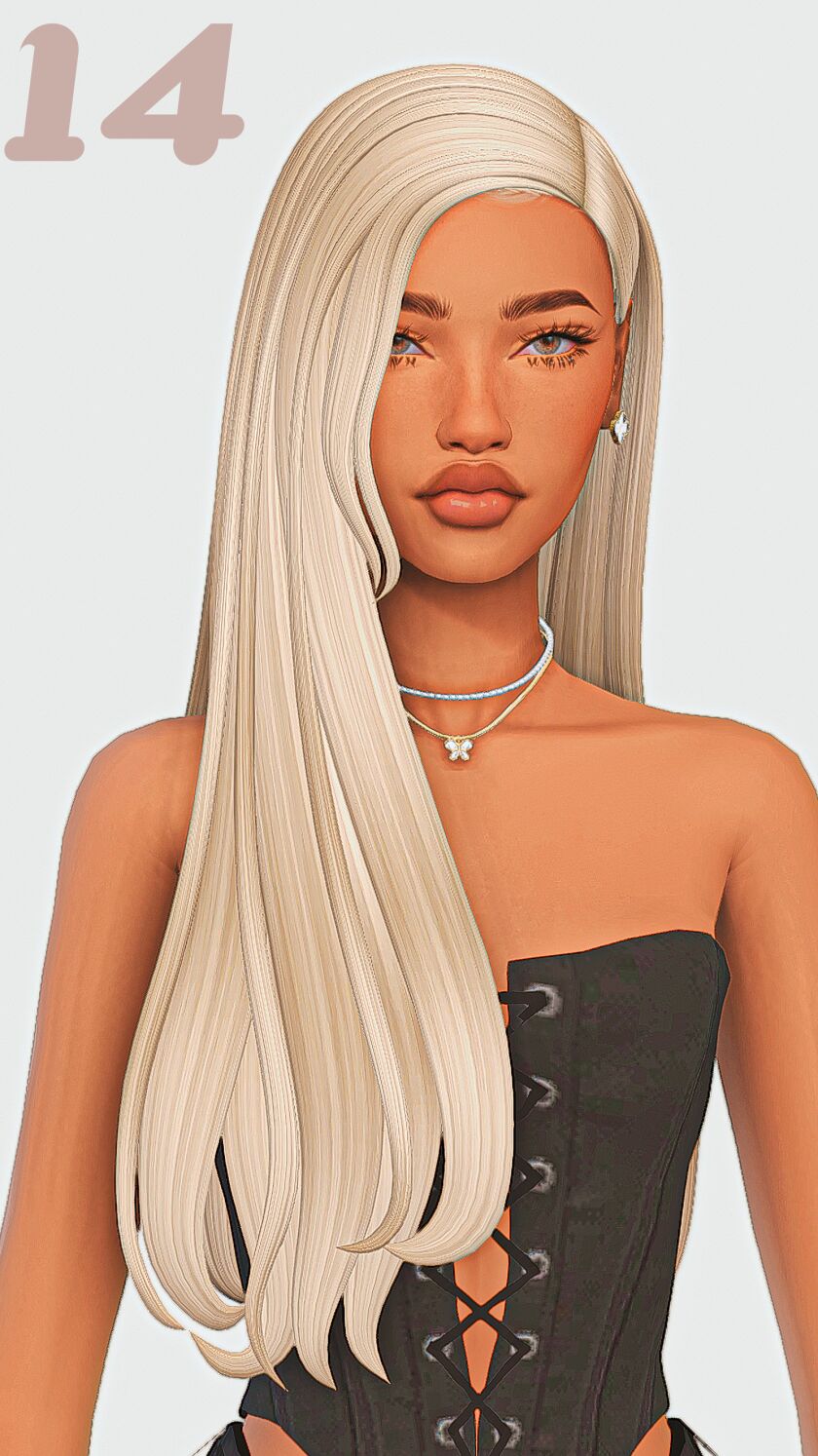 ☪︎ Straight Hair Maxis Match Edition Part 3 ☪︎ 3 sims 4 cc straight hair maxis match edition part 3 14