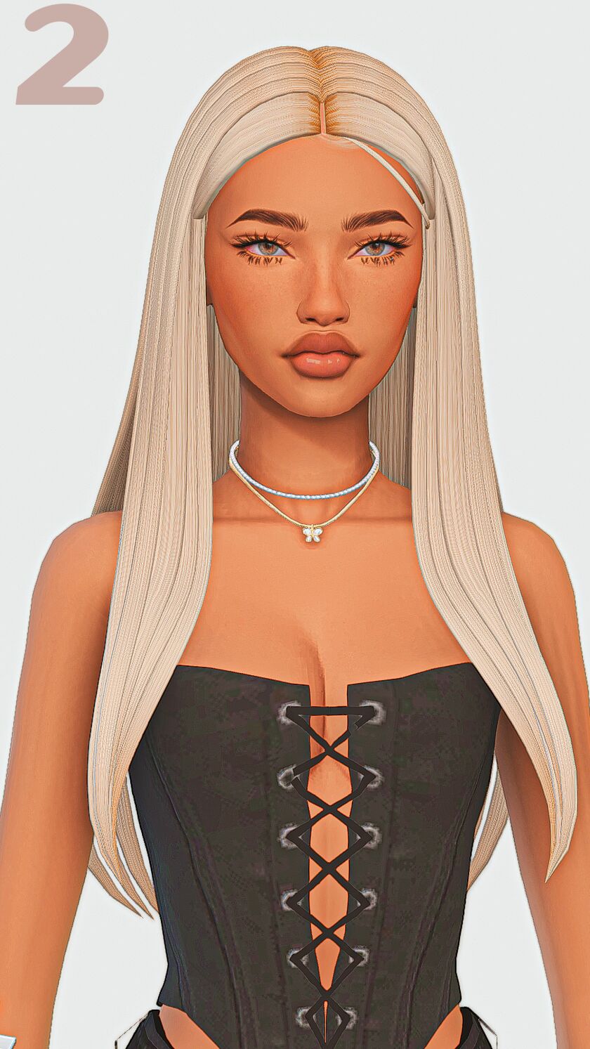 ☪︎ Straight Hair Maxis Match Edition Part 3 ☪︎ 15 sims 4 cc straight hair maxis match edition part 3 2