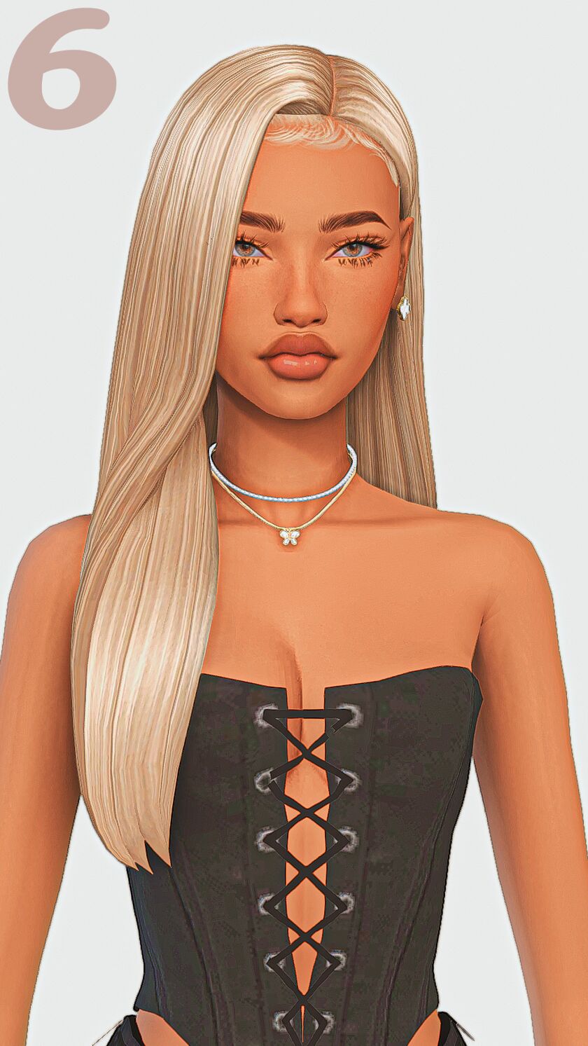 ☪︎ Straight Hair Maxis Match Edition Part 3 ☪︎ 10 sims 4 cc straight hair maxis match edition part 3 6