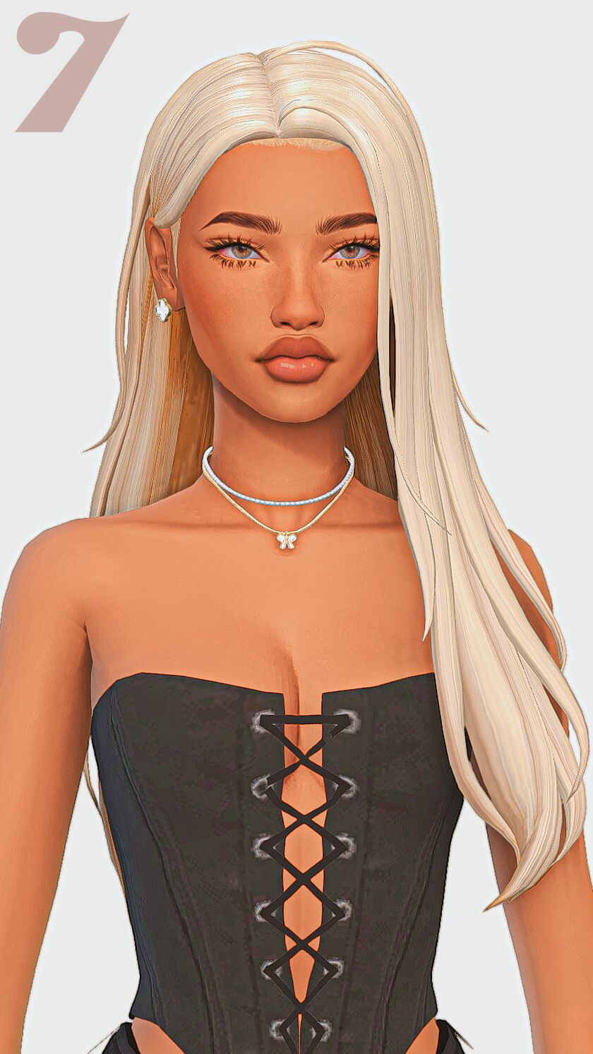☪︎ Straight Hair Maxis Match Edition Part 3 ☪︎ 11 sims 4 cc straight hair maxis match edition part 3 7