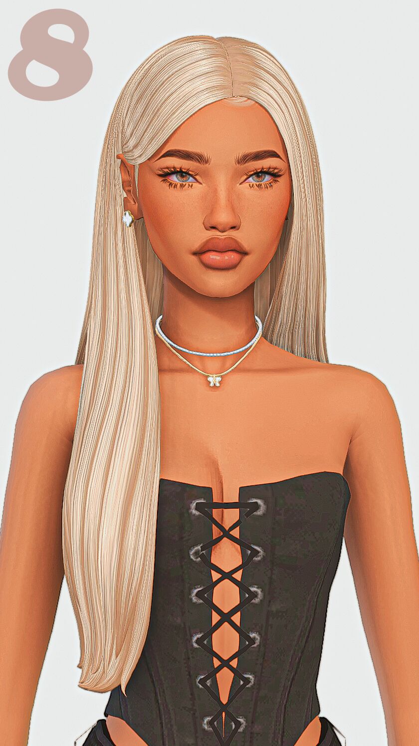 ☪︎ Straight Hair Maxis Match Edition Part 3 ☪︎ 9 sims 4 cc straight hair maxis match edition part 3 8