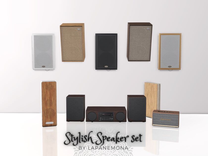 Stylish, Waterproof Speakers 1 Stylish, Waterproof Speakers Sims 4 CC