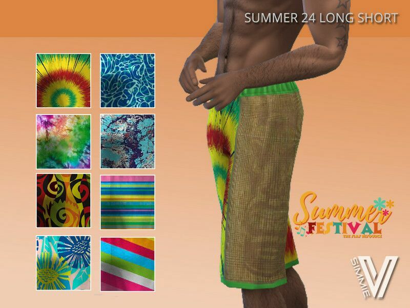 Summer 24 Long Short By Simmiev 1 Summer 24 Long Short By Simmiev Sims 4 CC