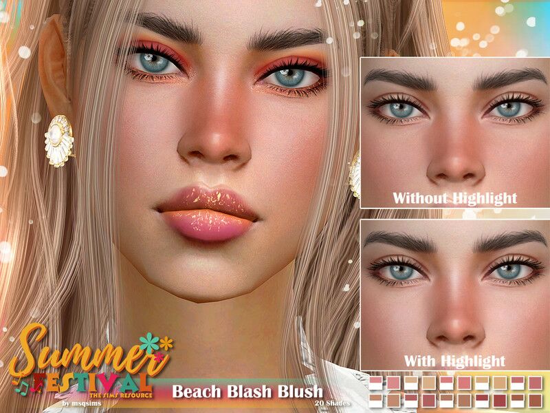 Summer Festival – Beach Blash Blush By Msqsims 1 Summer Festival – Beach Blash Blush By Msqsims Sims 4 CC