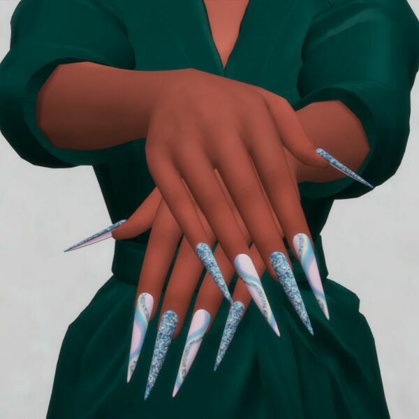 Summer Nails SET N082 6 sims 4 cc summer nails set n082 2