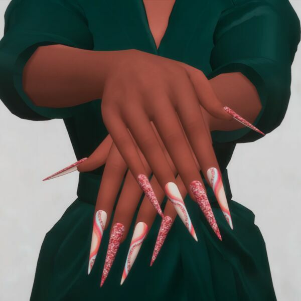 Summer Nails SET N082 5 sims 4 cc summer nails set n082 5