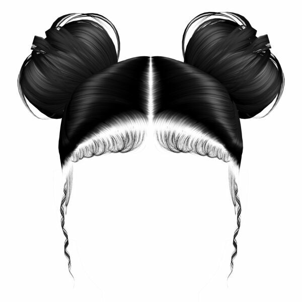 To The Beach - Sleek Hair With Buns For The Sims 4 3 sims 4 cc to the beach sleek hair with buns for the sims 4 2