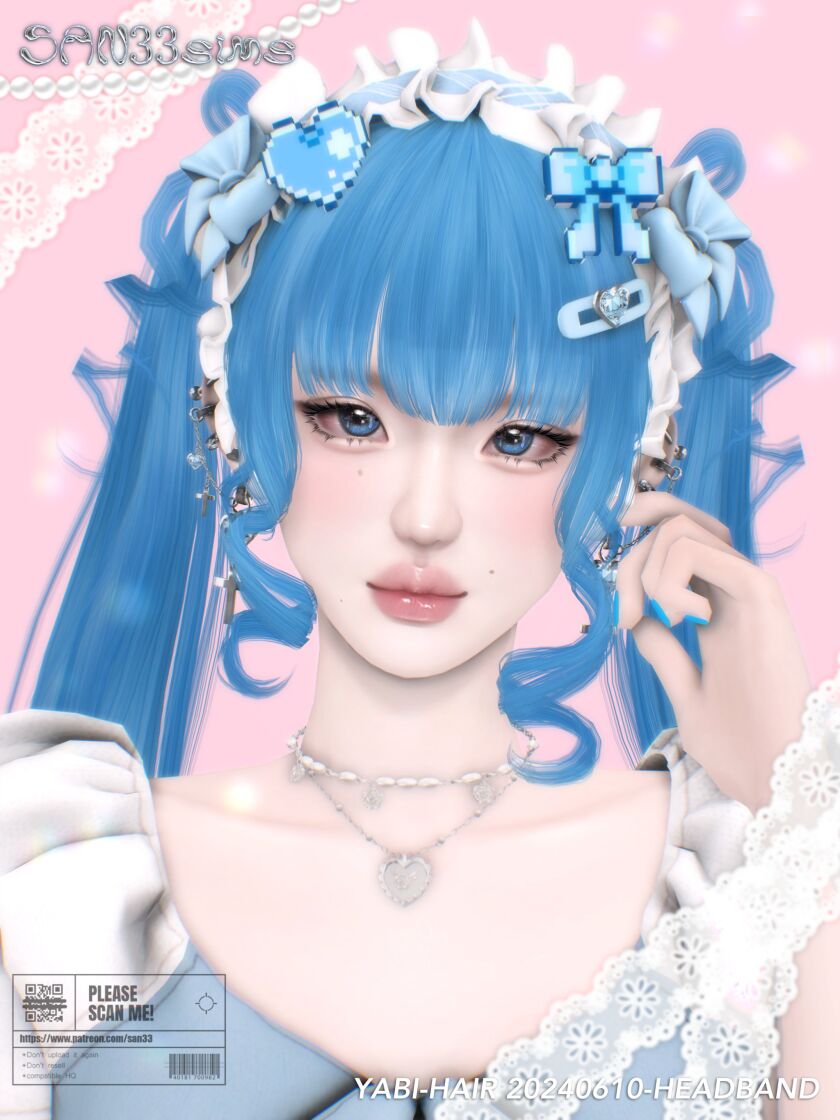 🖤【333】YABI-HAIR 20240610-Headband 1 🖤【333】YABI-HAIR 20240610-Headband Sims 4 CC