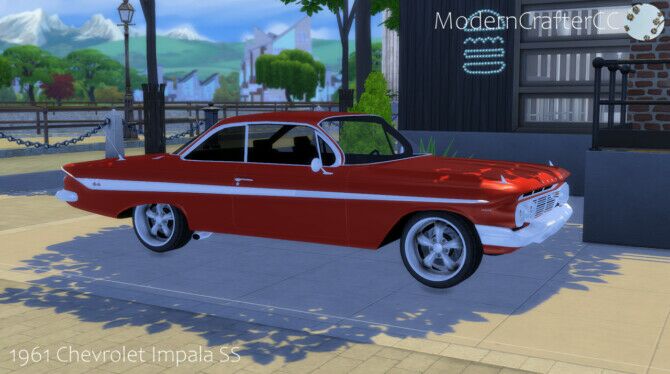 1961 Chevrolet Impala SS 1 1961 Chevrolet Impala SS Sims 4 CC