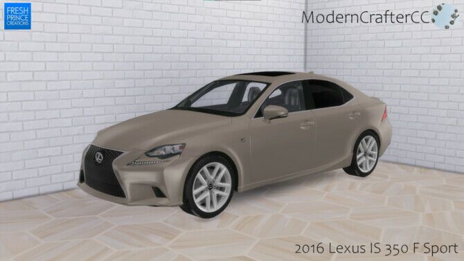2016 Lexus IS 350 F Sport 1 2016 Lexus IS 350 F Sport Sims 4 CC
