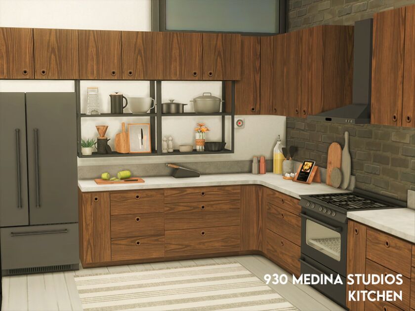 930 Medina Studios – Kitchen (TSR Only CC) By Xogerardine 1 930 Medina Studios – Kitchen (TSR Only CC) By Xogerardine Sims 4 CC