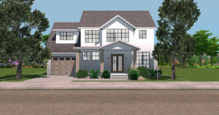 A 2 Story House That HAS 3 Bedroom, 1 Half Bathroom And 2 Full Bathroom 8 sims 4 cc a 2 story house that has 3 bedroom 1 half 2
