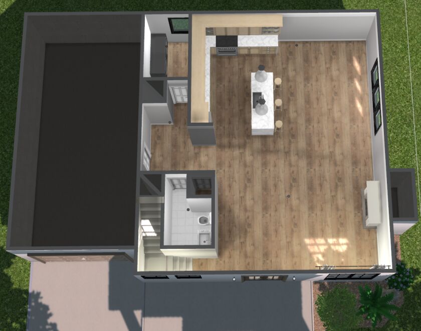 A 2 Story House That HAS 3 Bedroom, 1 Half Bathroom And 2 Full Bathroom 3 sims 4 cc a 2 story house that has 3 bedroom 1 half 7
