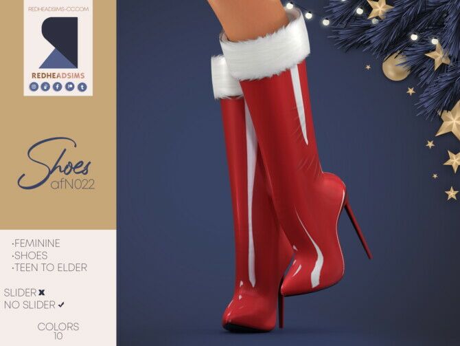 AF Shoes N022 By Redheadsims 1 AF Shoes N022 By Redheadsims Sims 4 CC