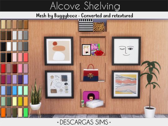Alcove Shelving 1 Alcove Shelving Sims 4 CC