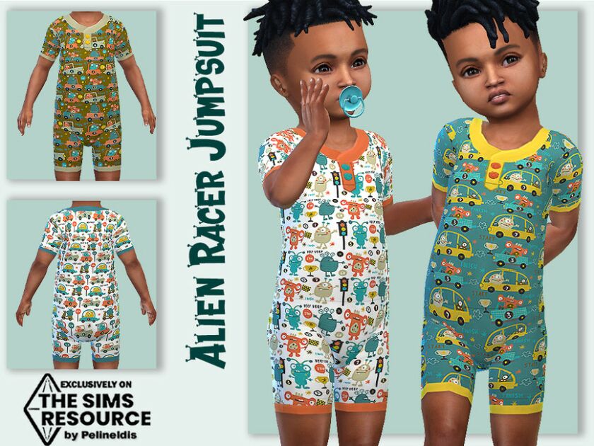 Alien Racer Jumpsuit By Pelineldis 1 Alien Racer Jumpsuit By Pelineldis Sims 4 CC