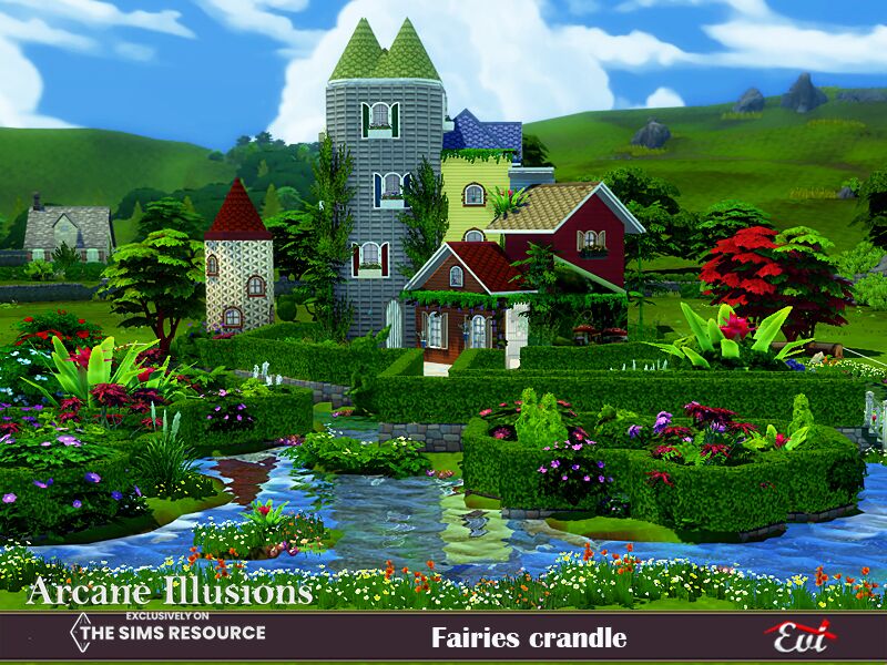Arcane Illusion Fairies Crandle By EVI 1 Arcane Illusion Fairies Crandle By EVI Sims 4 CC