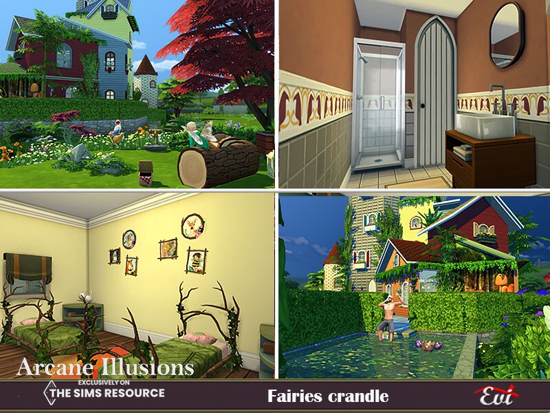 Arcane Illusion Fairies Crandle By EVI 2 sims 4 cc arcane illusion fairies crandle by evi 7
