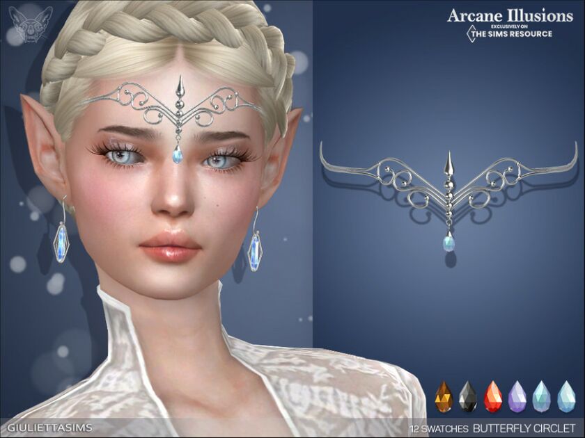 Arcane Illusions – Butterfly Circlet (HAT Category) By Feyona 1 Arcane Illusions – Butterfly Circlet (HAT Category) By Feyona Sims 4 CC