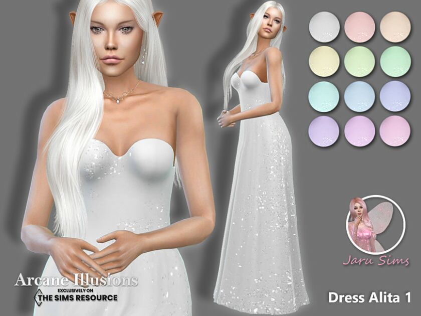 Arcane Illusions – Dress Alita 1 1 Arcane Illusions – Dress Alita 1 Sims 4 CC