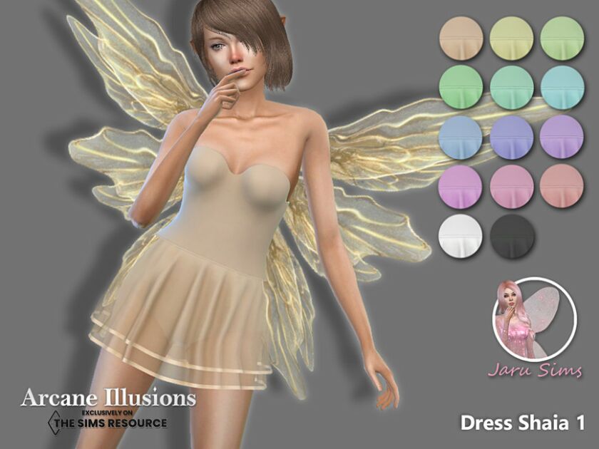 Arcane Illusions – Dress Shaia1 1 Arcane Illusions – Dress Shaia1 Sims 4 CC
