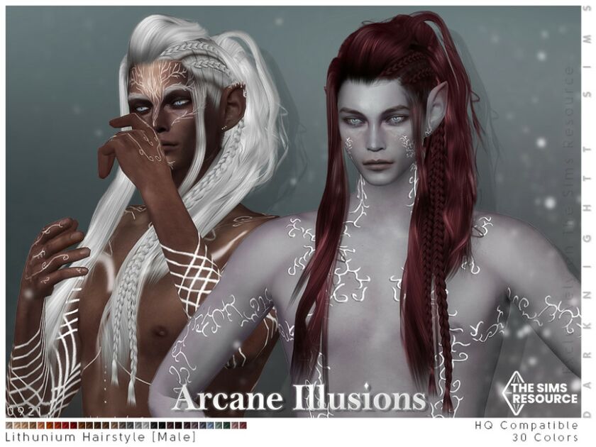 Arcane Illusions – Lithunium Hairstyle For Males 1 Arcane Illusions – Lithunium Hairstyle For Males Sims 4 CC