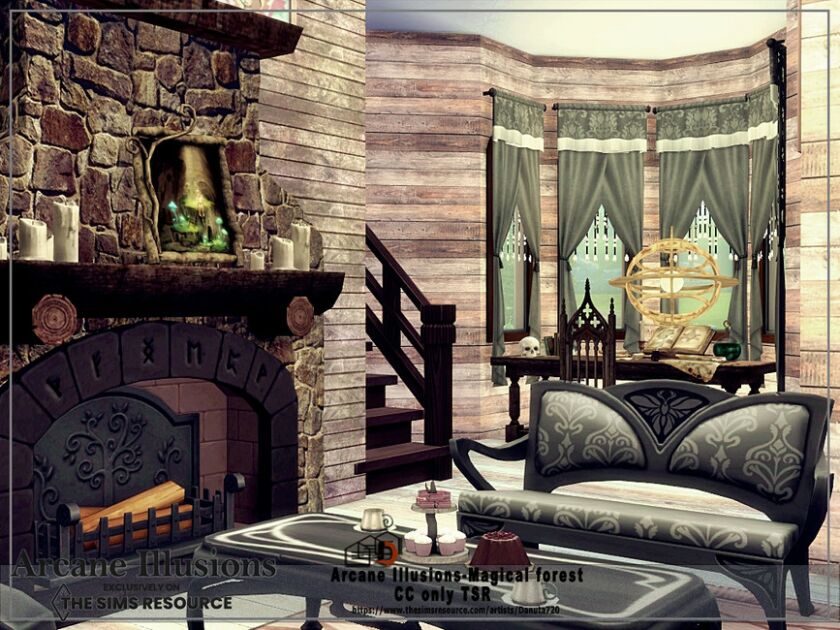 Arcane Illusions-Magical Forest-Cc Onlytsr By Danuta720 5 sims 4 cc arcane illusions magical forest cc onlytsr by danuta720 5