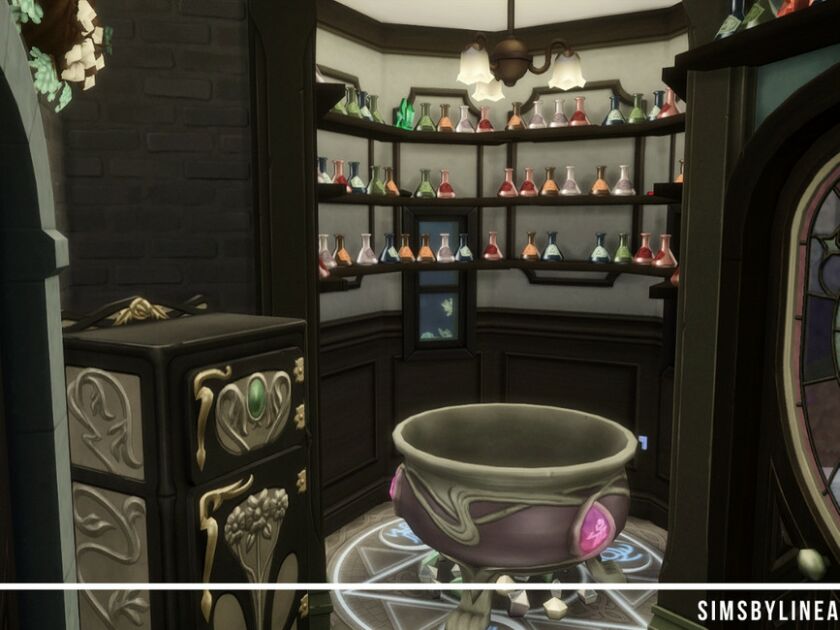 Arcane Illusions – Magical Headquarters By Simsbylinea 4 sims 4 cc arcane illusions magical headquarters by simsbylinea 5