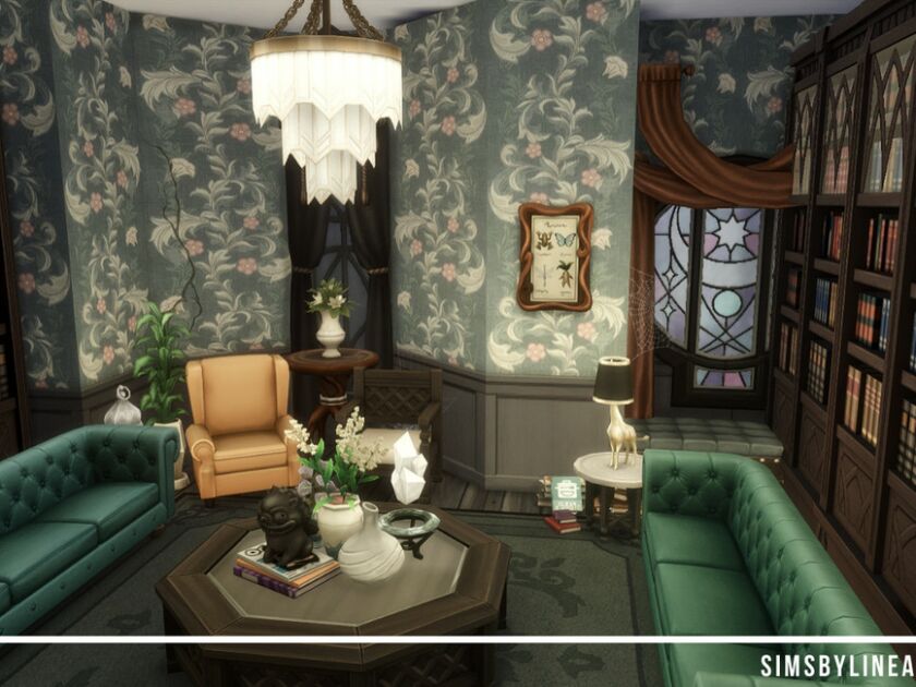 Arcane Illusions – Magical Headquarters By Simsbylinea 2 sims 4 cc arcane illusions magical headquarters by simsbylinea 6