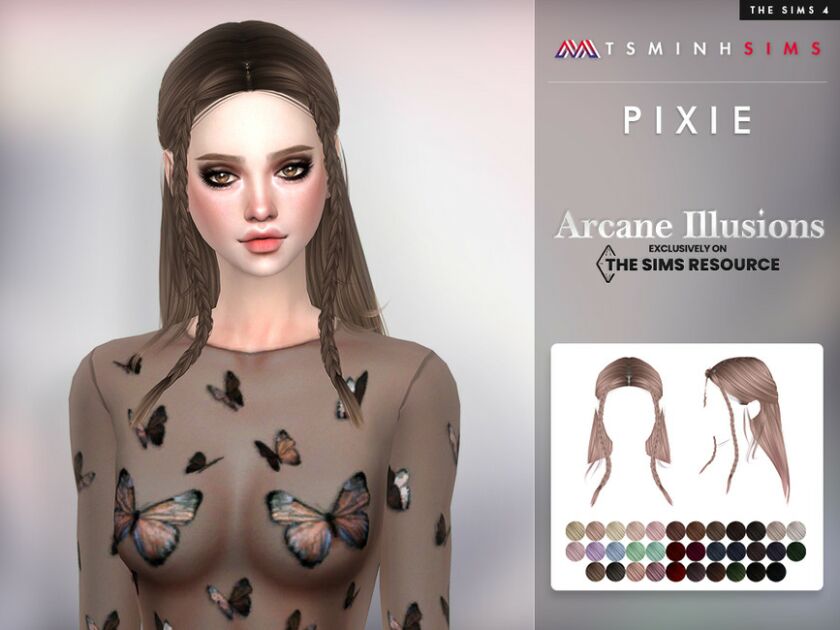 Arcane Illusions – Pixie Hair By Tsminhsims 1 Arcane Illusions – Pixie Hair By Tsminhsims Sims 4 CC