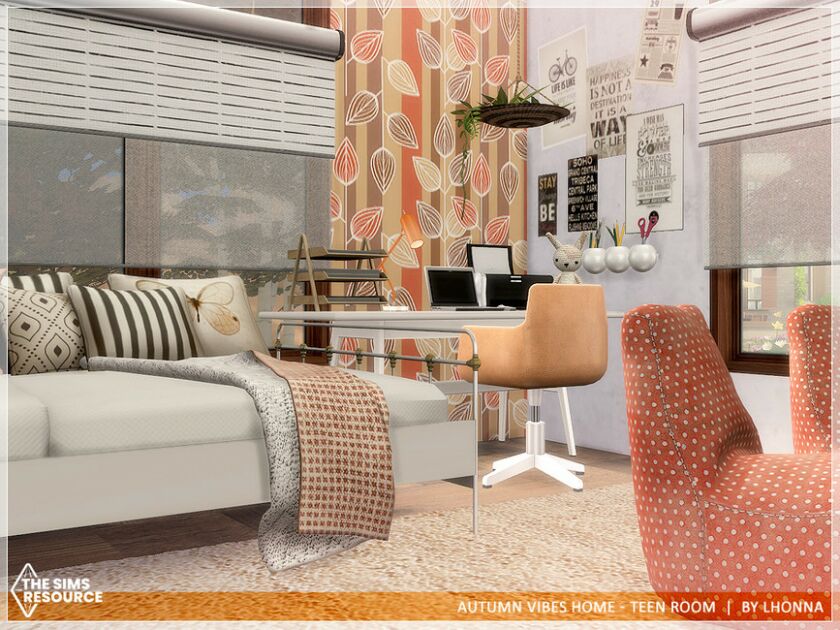 Autumn Vibes Home – Teen Room /TSR CC Only/ By Lhonna 5 sims 4 cc autumn vibes home teen room tsr cc only by lhonna 3