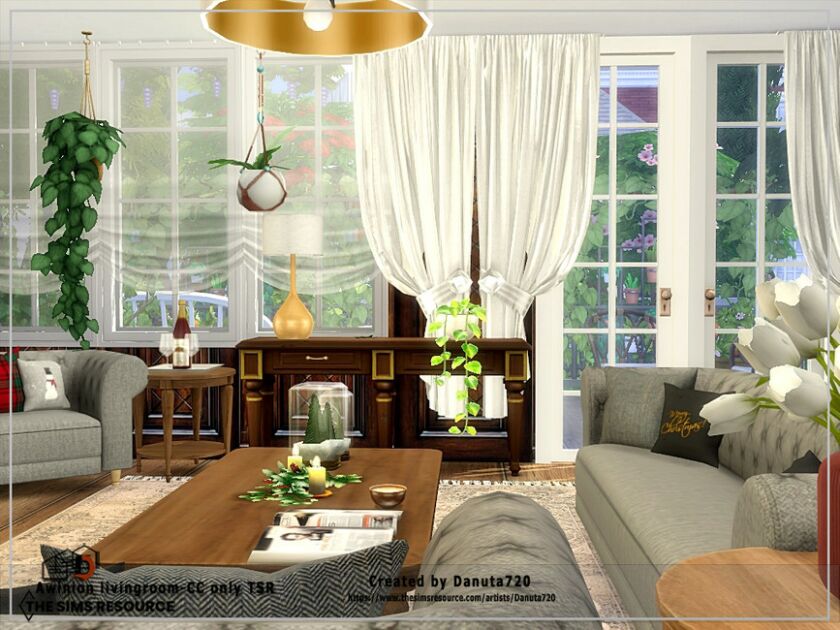 Awinion Livingroom-Cc Only TSR By Danuta720 5 sims 4 cc awinion livingroom cc only tsr by danuta720 2