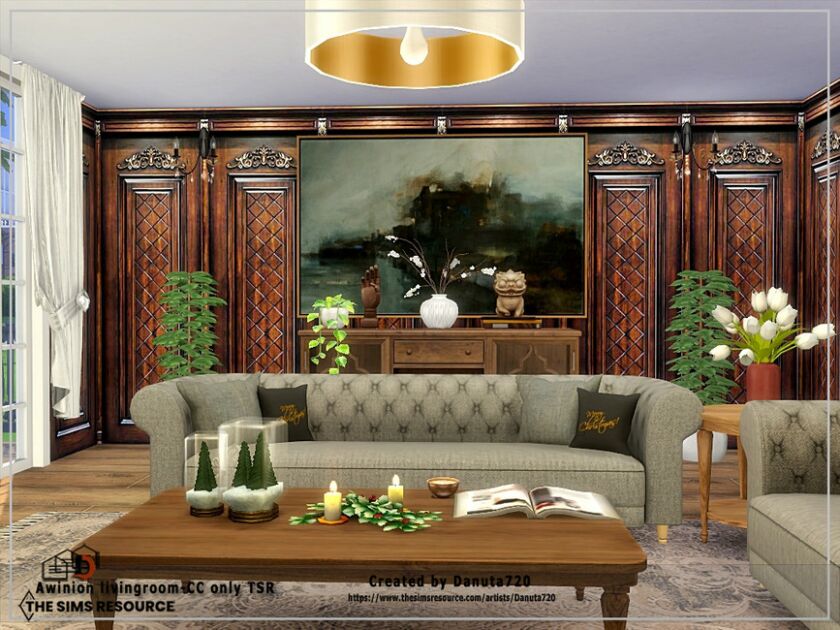 Awinion Livingroom-Cc Only TSR By Danuta720 4 sims 4 cc awinion livingroom cc only tsr by danuta720 3