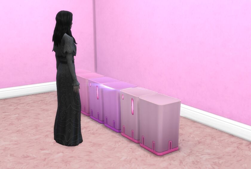 Back When I Posted MY Other Nanocan Recolours, Someone Asked ME To DO A Pink SET For Barbie Themed Playthroughs. 2 sims 4 cc back when i posted my other nanocan recolours 3