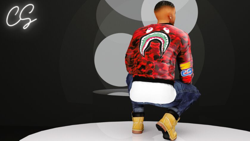 Bape Camo Jacket 🔴 4 sims 4 cc bape camo jacket 🔴 2