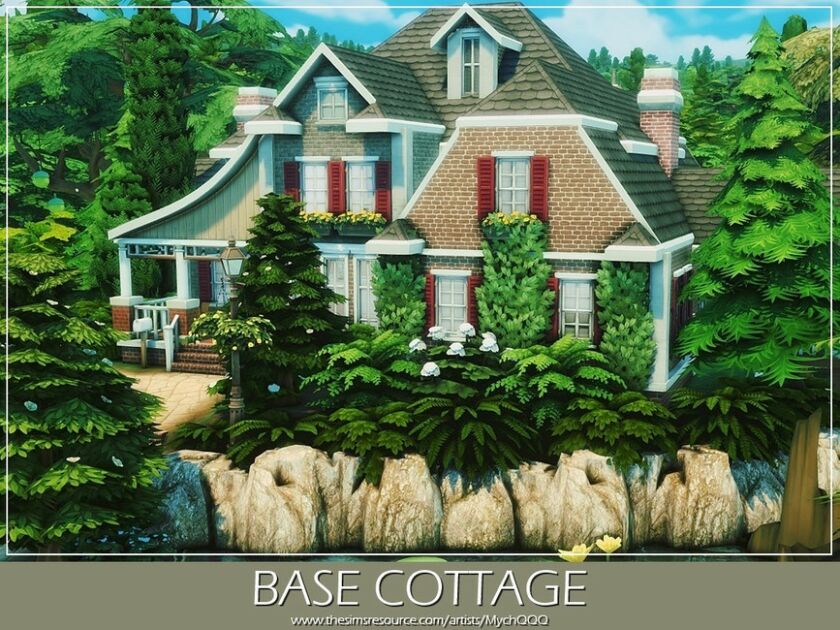 Base Cottage By Mychqqq 4 sims 4 cc base cottage by mychqqq 5