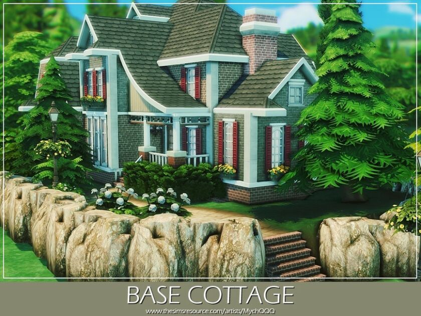 Base Cottage By Mychqqq 2 sims 4 cc base cottage by mychqqq 7