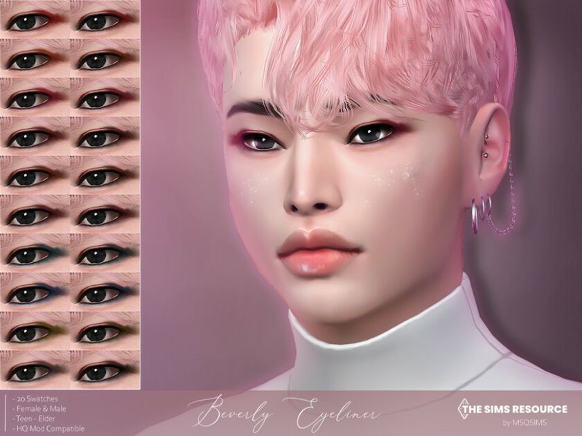 Beverly Eyeliner By Msqsims 1 Beverly Eyeliner By Msqsims Sims 4 CC
