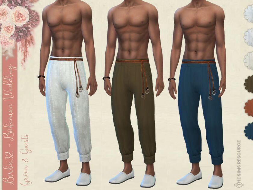 Bohemian Wedding – Groom Pants By Birba32 1 Bohemian Wedding – Groom Pants By Birba32 Sims 4 CC