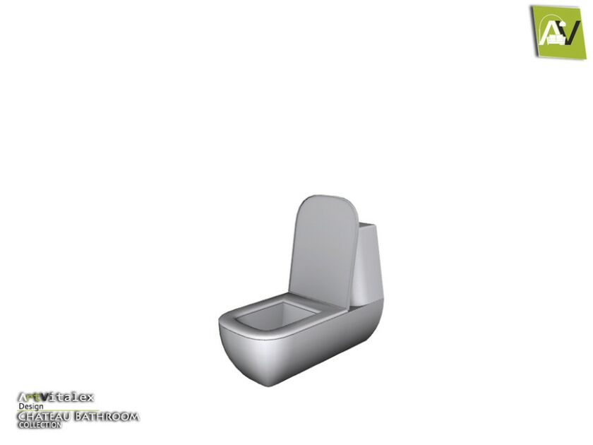 Chateau Toilet 1 Chateau Toilet Sims 4 CC