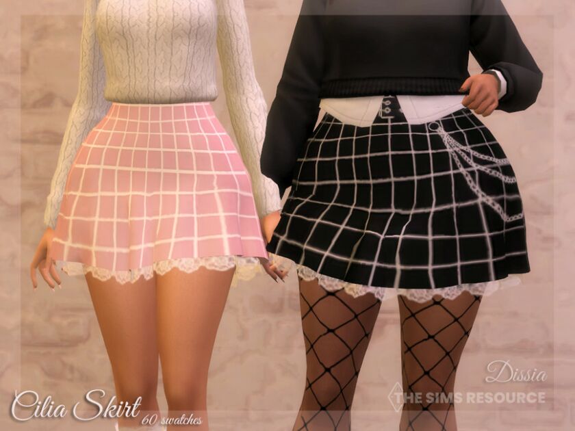 Cilia Skirt By Dissia 1 Cilia Skirt By Dissia Sims 4 CC