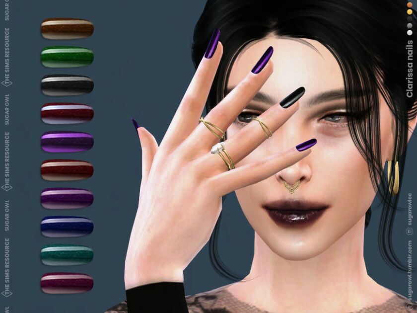 Clarissa Nails 1 Clarissa Nails Sims 4 CC