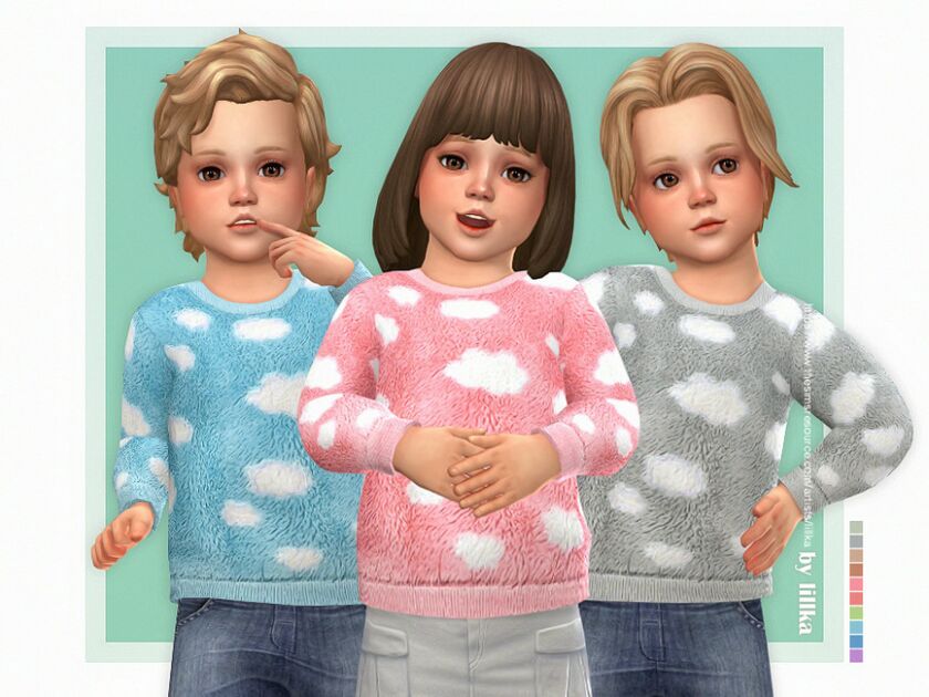Cloud Sweater 1 Cloud Sweater Sims 4 CC