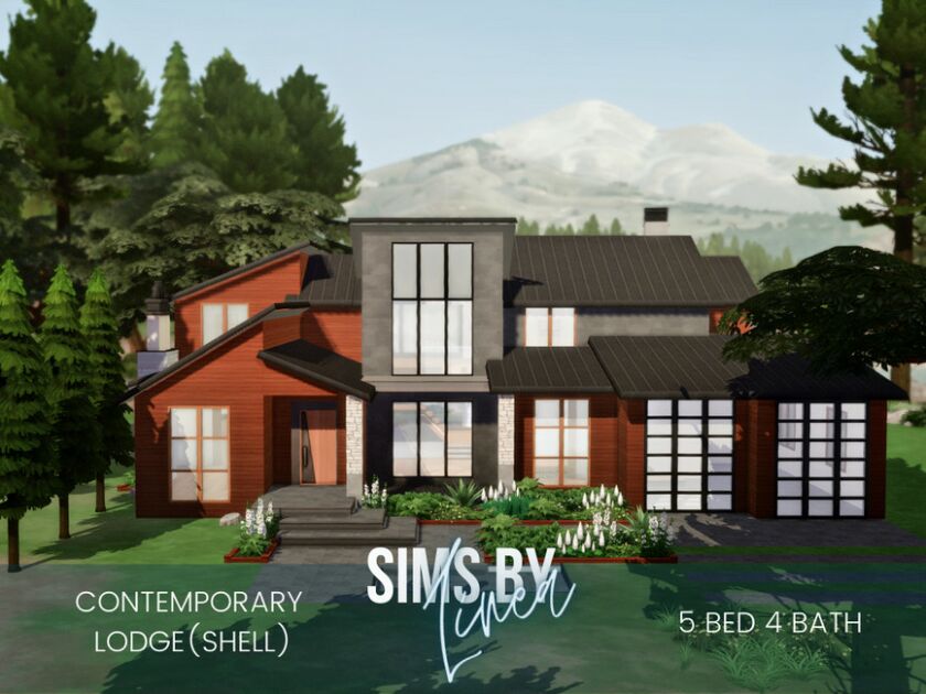Contemporary Lodge By Simsbylinea 1 Contemporary Lodge By Simsbylinea Sims 4 CC