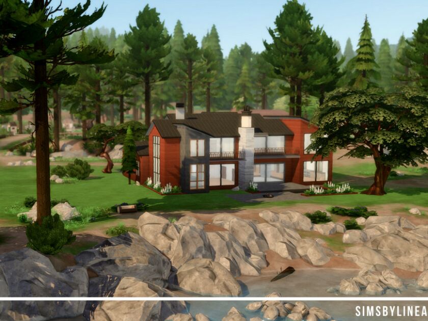 Contemporary Lodge By Simsbylinea 6 sims 4 cc contemporary lodge by simsbylinea 3