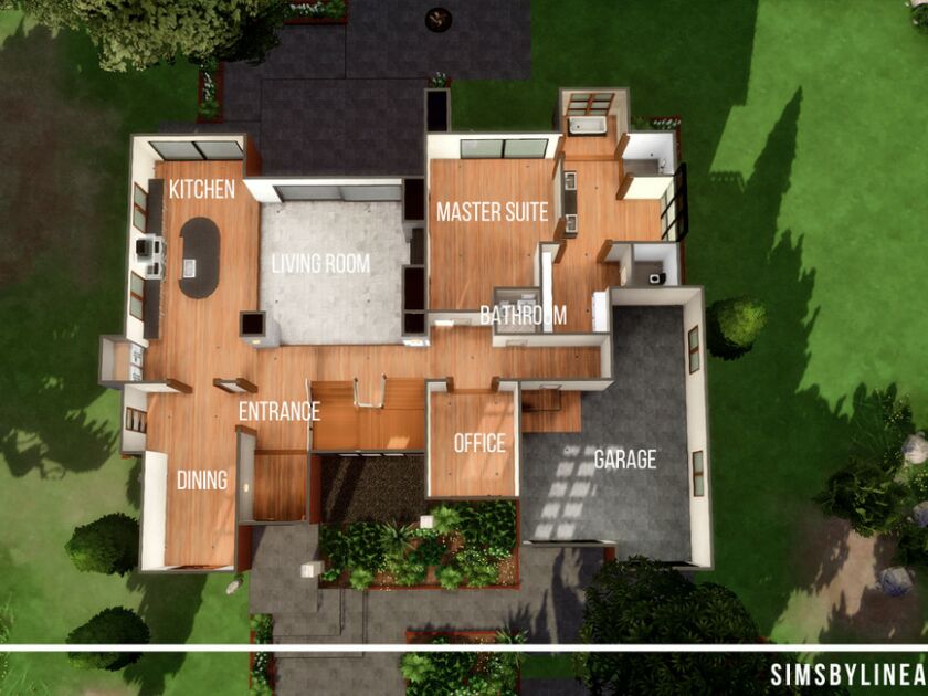 Contemporary Lodge By Simsbylinea 3 sims 4 cc contemporary lodge by simsbylinea 7